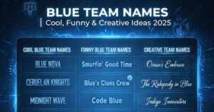 Blue Team Names