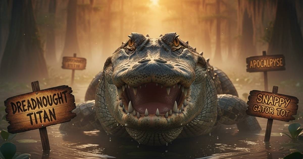 Cool, Cute & Badass Alligator Names With Meanings