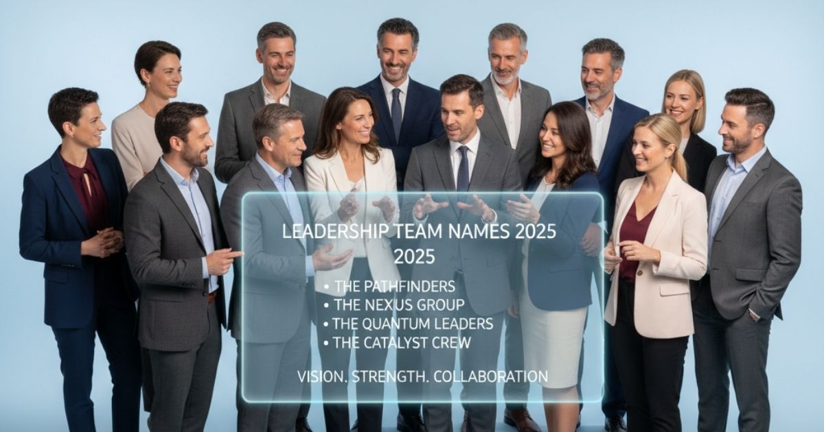 Best Leadership Team Name Ideas to Inspire Your Program