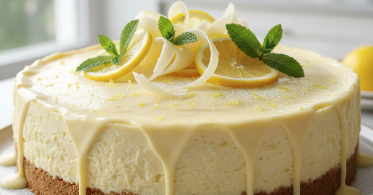 Lemon Cheesecake with White Chocolate