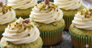 Pistachio Cupcakes with Vanilla Buttercream Recipe & names ideas