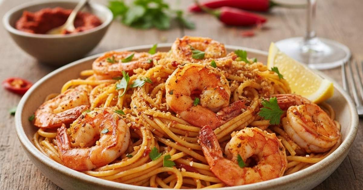 Prawn & Harissa Spaghetti recipe & names ideas