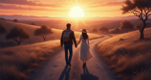 Sunset Stroll A Journey of Love & Hope