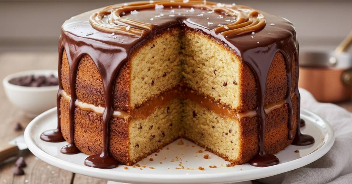 The Recipe Caramel Cake with Chocolate Glaze & names ideas