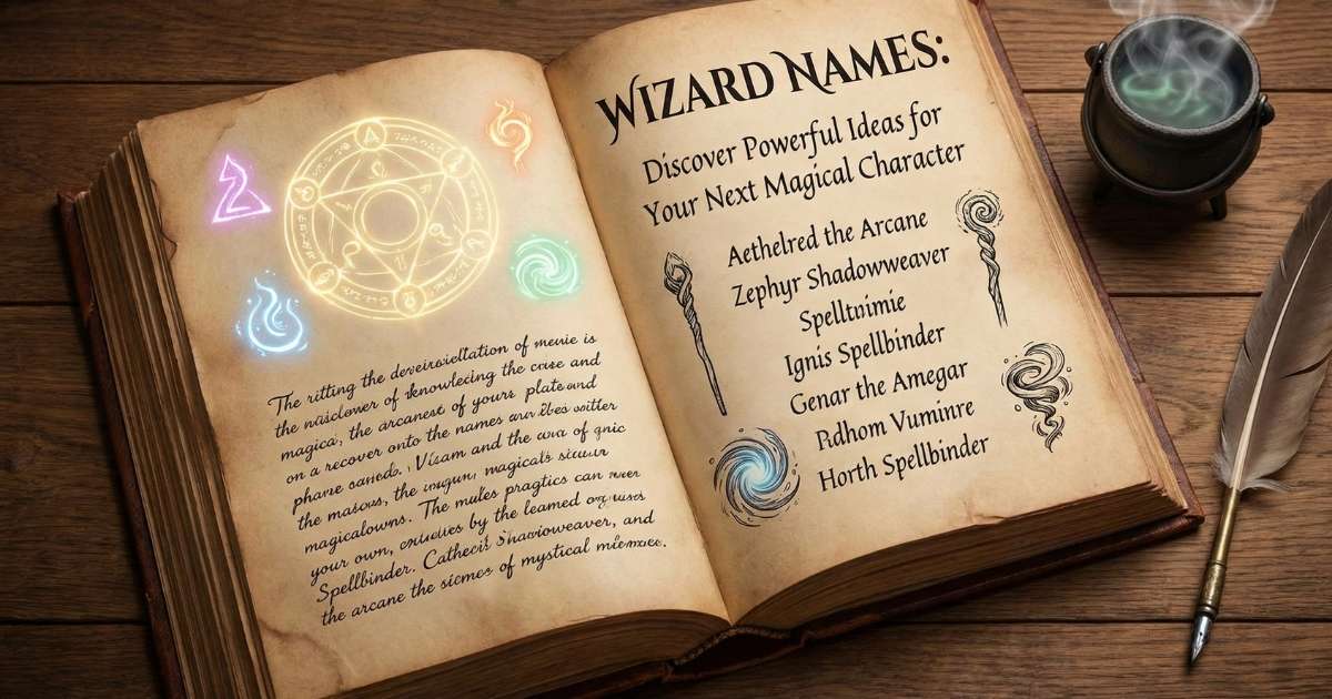 Wizard Names Discover Powerful Ideas for Your Next Magical Character